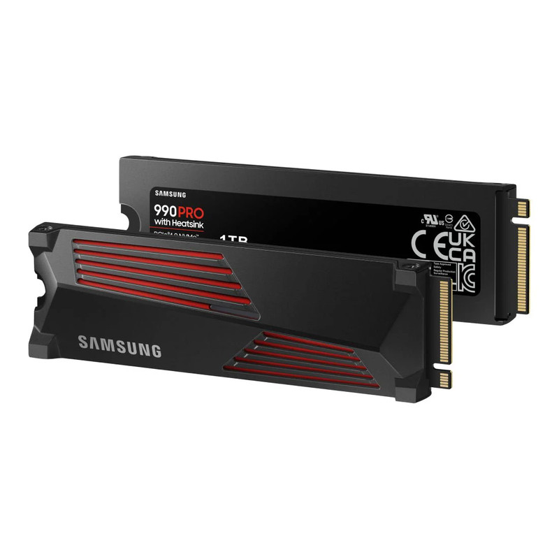 Samsung 990 PRO 1TB with Heatsink NVMe Gen 4 M.2 Internal SSD - مساحة تخزين